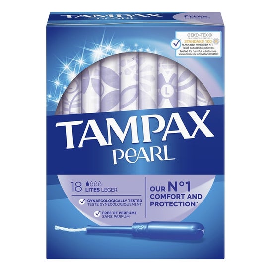 Tampax Pearl tampon lites 18 uts