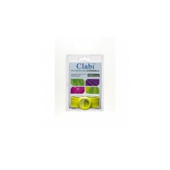 Clabi® pulsera de citronela verde antimosquitos 1ud