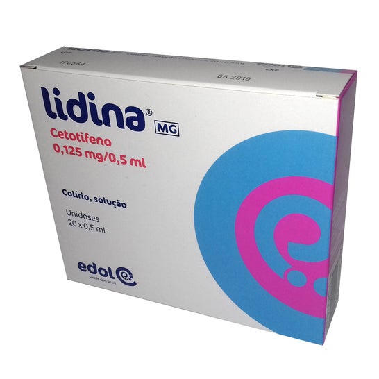 Edol Lidina Mg Colírio 0,125mg/0,5ml 20x0.5ml