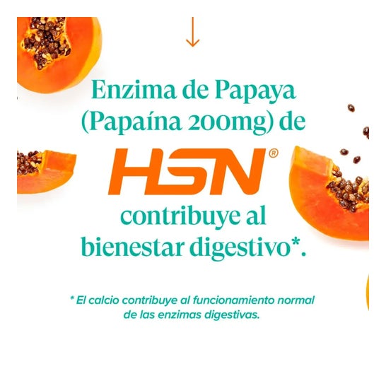 HSN Enzima de Papaya 200 mg Papaína 120 vcaps