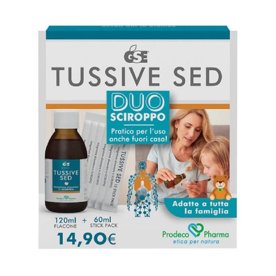 Gse Tussive Sed Duo Jarabe Tos Seca 120ml + 6 Stick Pack