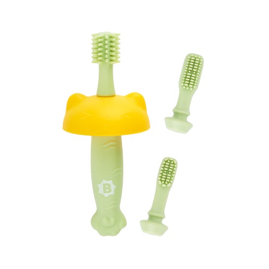 Badabulle Set Cepillo de Dientes Evolutivo de Silicona