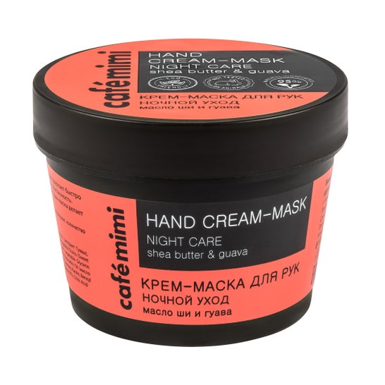 Café Mimi Cream Hand Mask Maschera per la cura notturna delle mani 110ml