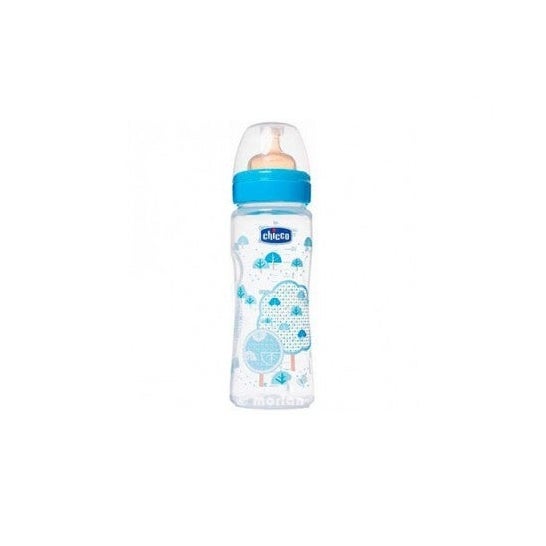 Chicco™ Babyflasche Gummi Babynahrung 4M blau 330ml 1 Stück