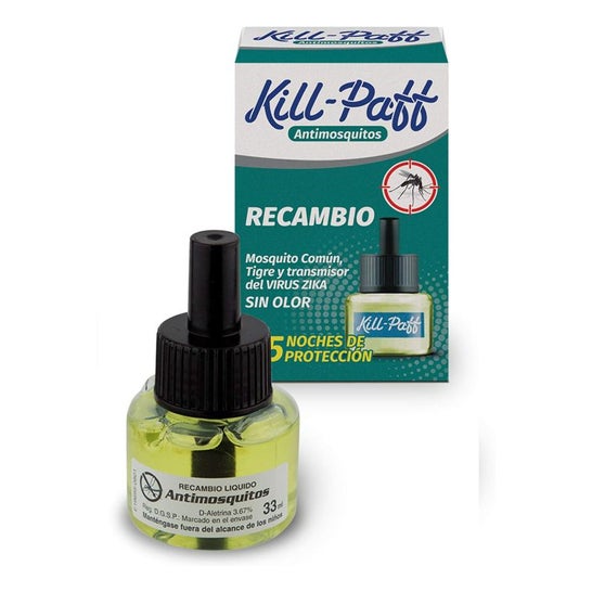 Kill-Paff Ricarica Insetticida Repellente per Zanzare Elettrico 1 Unità