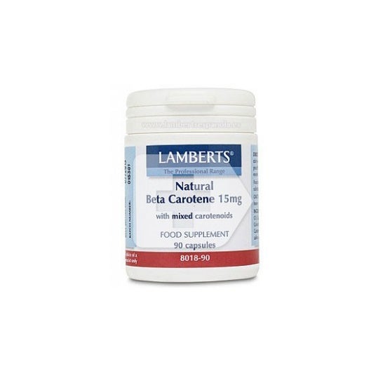 Lamberts Beta Caroteno Natural 15 mg 90 caps.