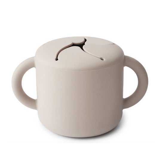 Mushie Taza para Snacks Silicona Solid Ivory 12 Meses 1ud