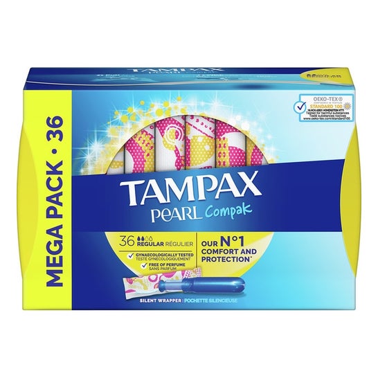 Tampax Pearl Compak Tampón Regular 36uds