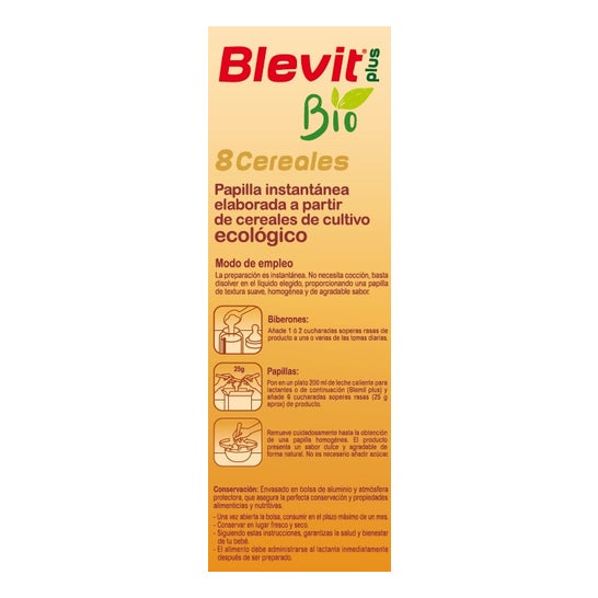 Blevit Plus 8 Cereales Bio 250g