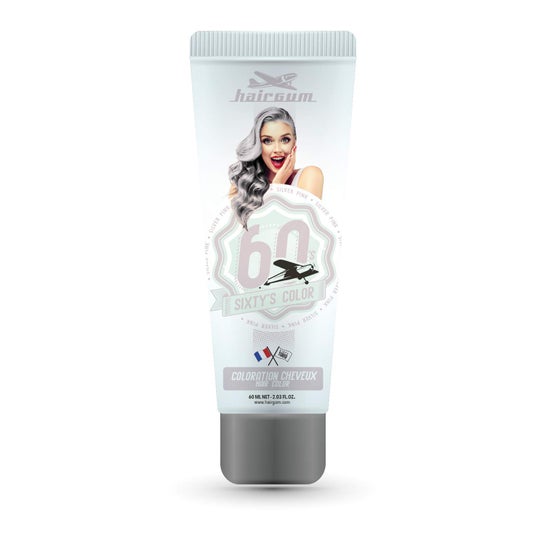 Hairgum Sixty's Color Hair Color Silver Pink 60ml