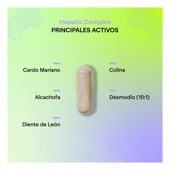 Nutralie Hepatic Complex con Cardo Mariano + Alcachofa + Diente León 60caps
