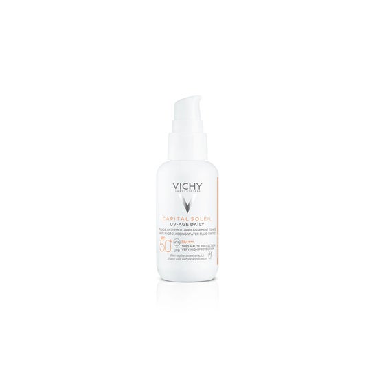 Vichy Capital Soleil UV-Age Daily Water Fluid SPF50+ con Color 40ml