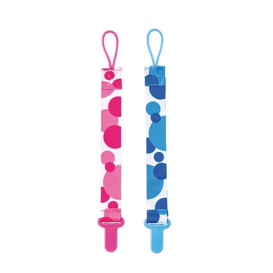 Saro Cadena Porta Chupete Colorines 1ud