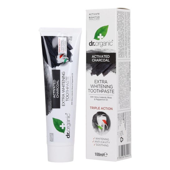 Dr.Organic Charcoal Toothpaste Dentífrico 20ml