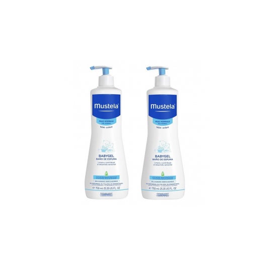 Mustela BabyGel Baño de Espuma 2x750 ml