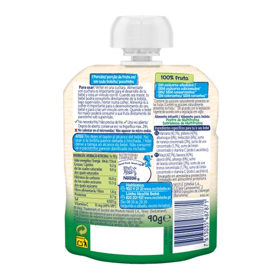 Nestle Naturnes Multifrutas 90 g