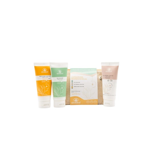 Aloesol Sensual Escape Kit Gel + Body Milk + Sunscreen SPF30 3x100ml