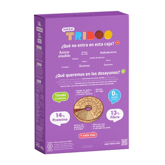 Smileat Triboo Cereales Ecológicos Sabor Chocolate 300 g