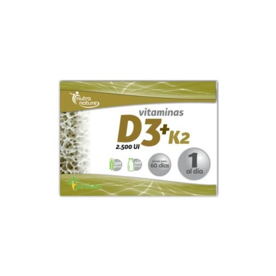 Pinisan Nutra Nature Vitaminas D3 + K2 60caps