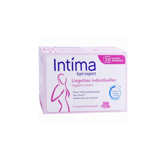 Intima Gyn'Expert Lingettes Individuelles Hygiène Intime 12 Sachets