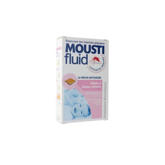 MOUSTIFLUID Patch diffuseur bébés jeunes enfants B/24 Moustifluid