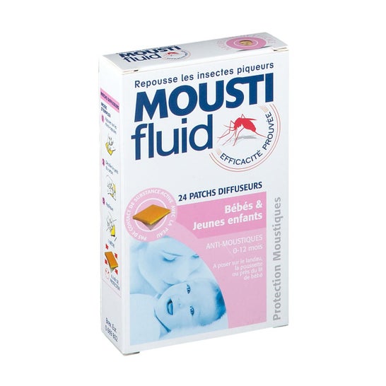 Moustifluid Pflaster Diffusoren Schutz Moskitos Babys & Kleinkinder 24 Pflaster