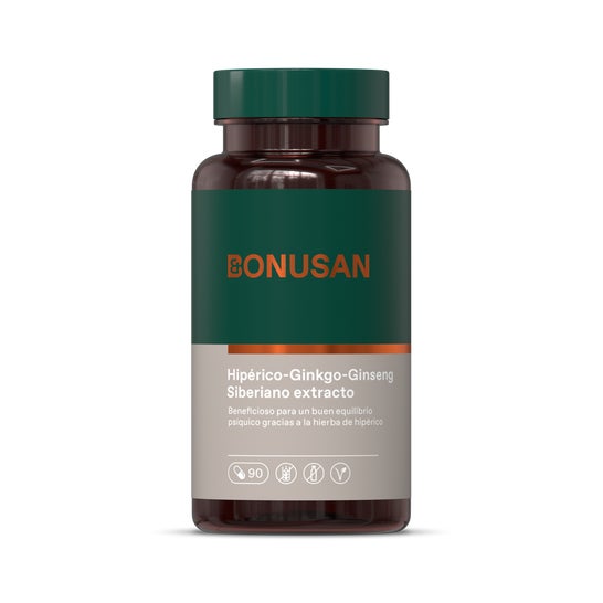 Hyperico Ginkgo Ginseng - Bonusan - 90 Cápsulas