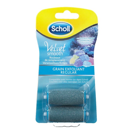Scholl Velvet Smooth express pedi exfoliating grains with diamond crystals 2 refills