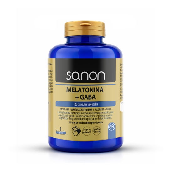 Sanon Melatonina + Gaba 120 caps vegetales