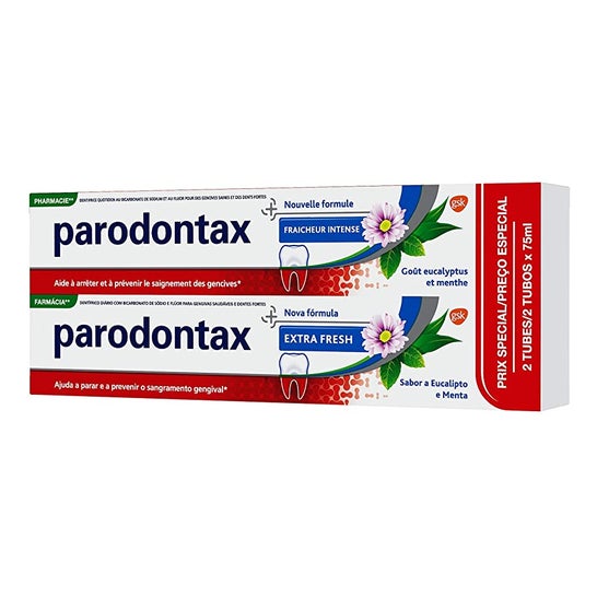 Periodontax Pasta de dientes fresca Intense Freshness batch de 2x75ml