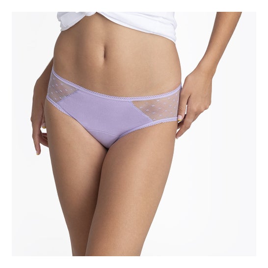 Platanomelón Kiwitas Classic Plumeti Braga Menstrual Lila 1ud