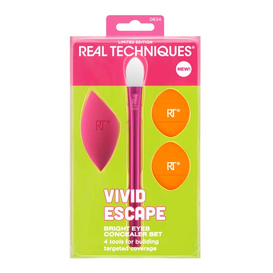 Real Techniques Vivid Escape Bright Eyes Concealer Set 4 uds
