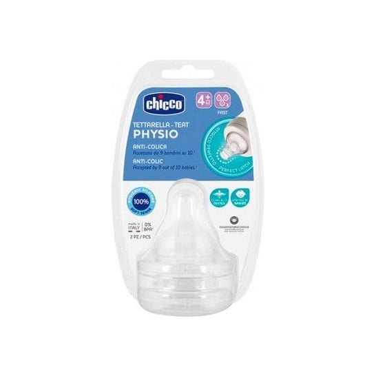 Chicco Silikon-Sauger Physio 4M+ Fast Flow 2 U
