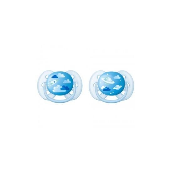 Avent Chupete Ultra Soft decorado 6-18 Meses Infantil 2uds