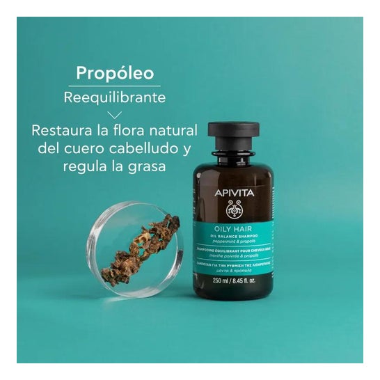 Apivita fedt hår shampoo 250ml Apivita fedt hår shampoo 250ml