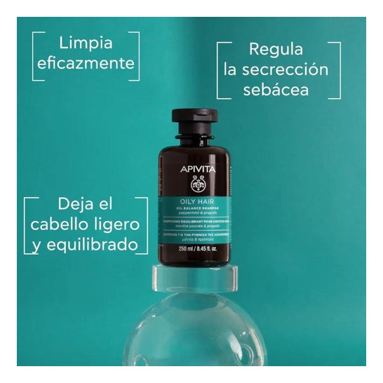 Apivita fedt hår shampoo 250ml Apivita fedt hår shampoo 250ml