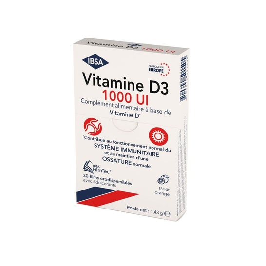 Ibsa Vitamina D3 1000Ui Pellicole Orodispersibili 30 Unità