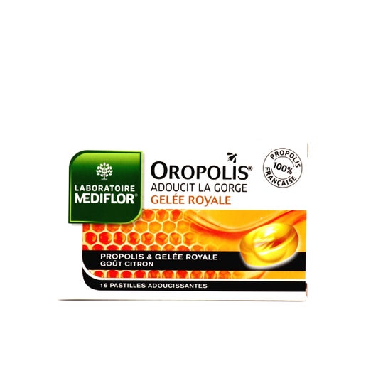 Mediflor Oropolis vloeibaar hart Royal Jelly 16 tabletten
