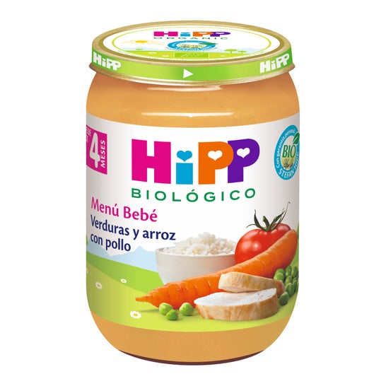 Hipp Potito De Verduras Y Arroz Con Pollo Bio +4M 190g