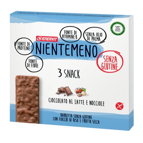 Enervit Nientemeno Bar 3 Pcs White Chocolate/Hazelnuts - Nutrición deportiva