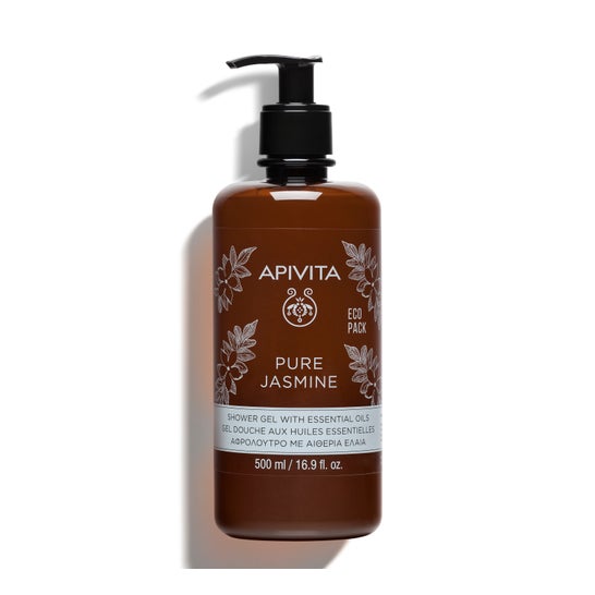 Apivita Żel pod prysznic Pure Jasmine z olejkami eterycznymi Ecopack 500 ml