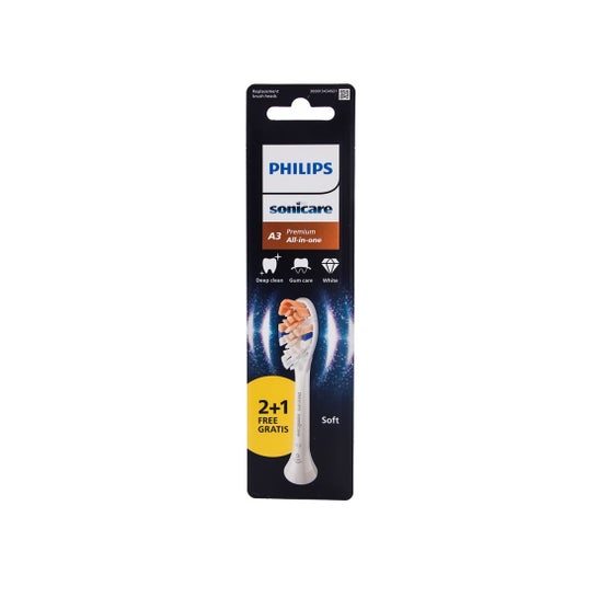 Sonicare A3 Premium All In One Soft Brush Heads White 3 pcs