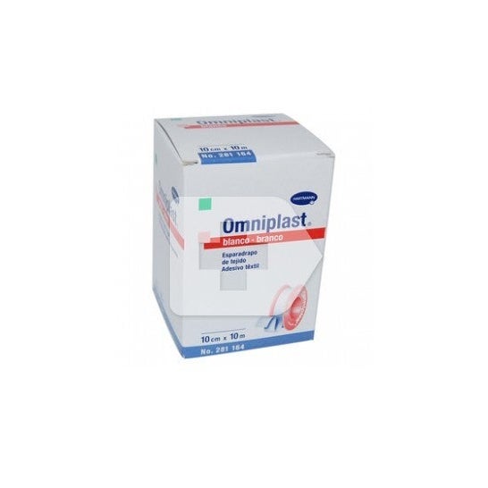 Omniplast esparadrapo hipoalérgico tejido resistente 10m X 10cm 1u