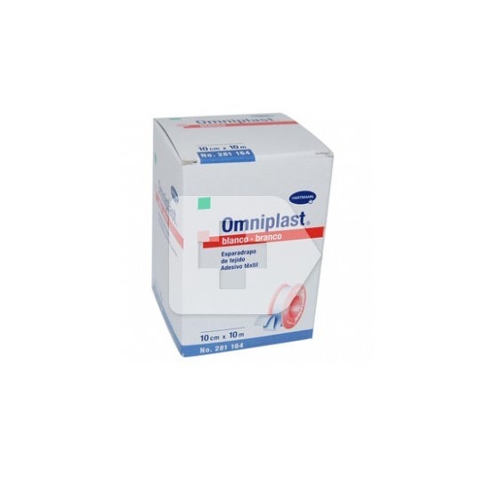 Omniplast esparadrapo hipoalérgico tejido resistente 10m X 10 cm 1u