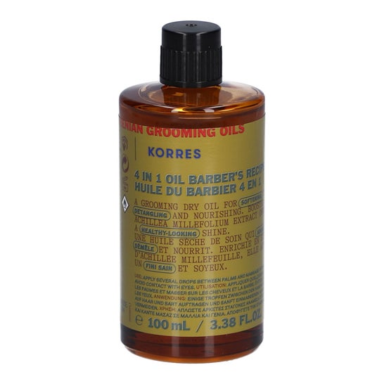 Korres Athenian Grooming Oils 4 In 1 Oil Barber's Recipe 100ml