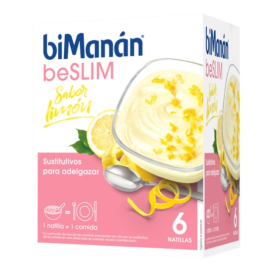 biManán® beSLIM Natillas Sabor Limón 6uds