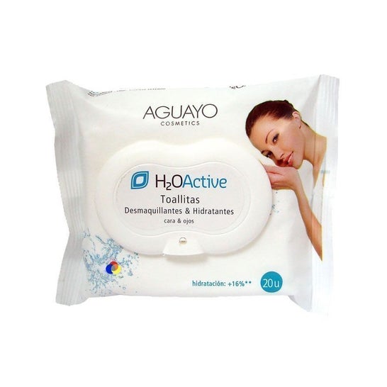 Aguayo Makeup Remover Wipes + Moisturizers 20uds