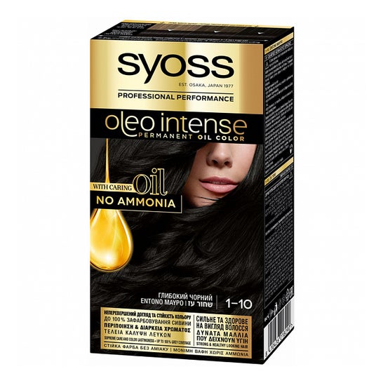 Syoss Oleo Intense Permanent Oil Color Negro Intenso 1-10 50ml