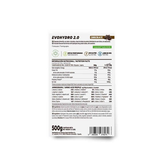 HSN Evohydro 2.0 Hydro Whey Chocolate 500g