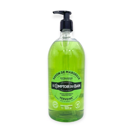 THE BATH COUNTER Traditional soap VERVEINE Bottle of 1l